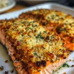 Crispy Parmesan Crusted Baked Salmon