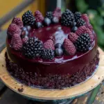 Blackberry Velvet Gothic Cake