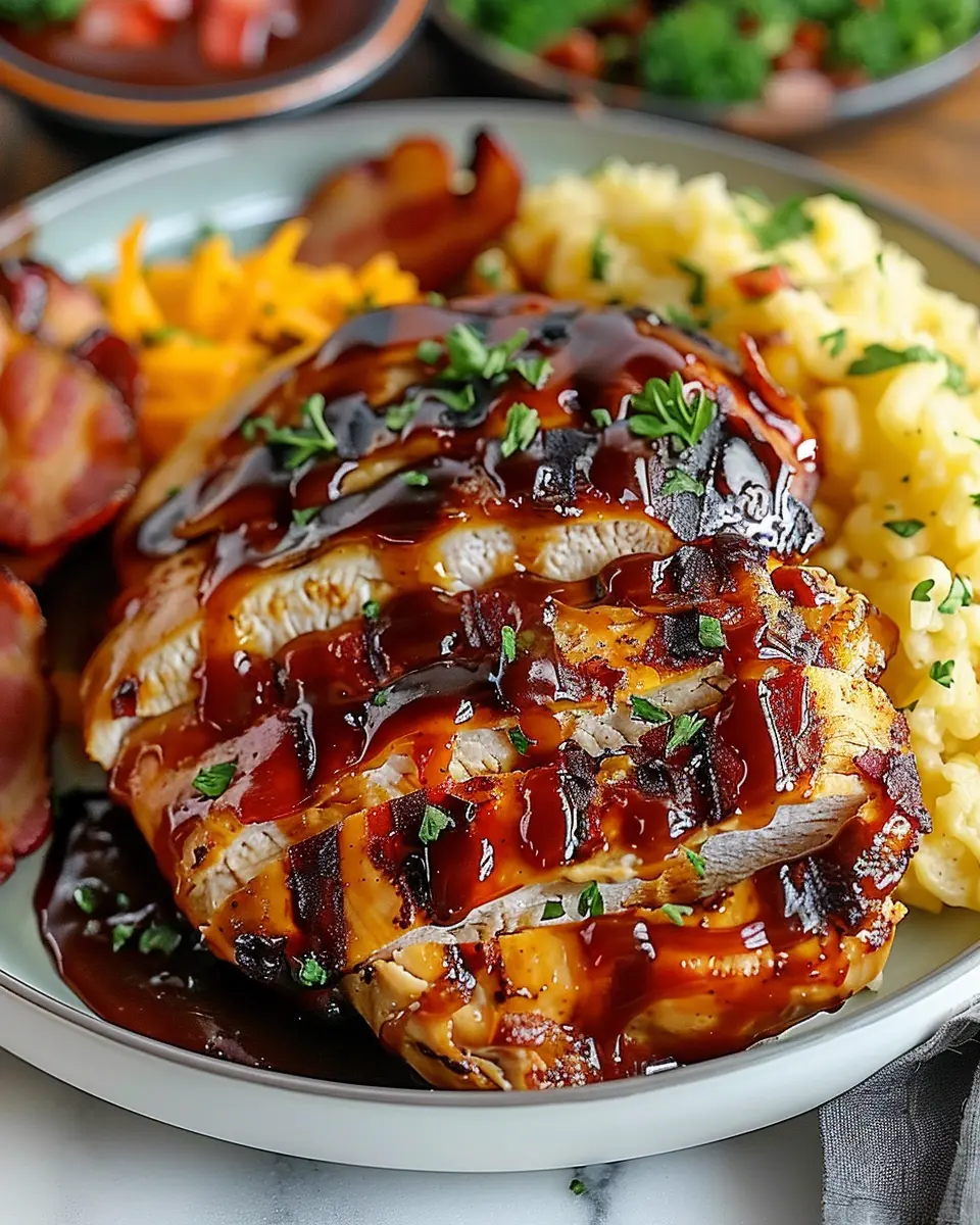 Cowboy BBQ Turkey Bacon Cheddar Chicken: A Juicy Delight