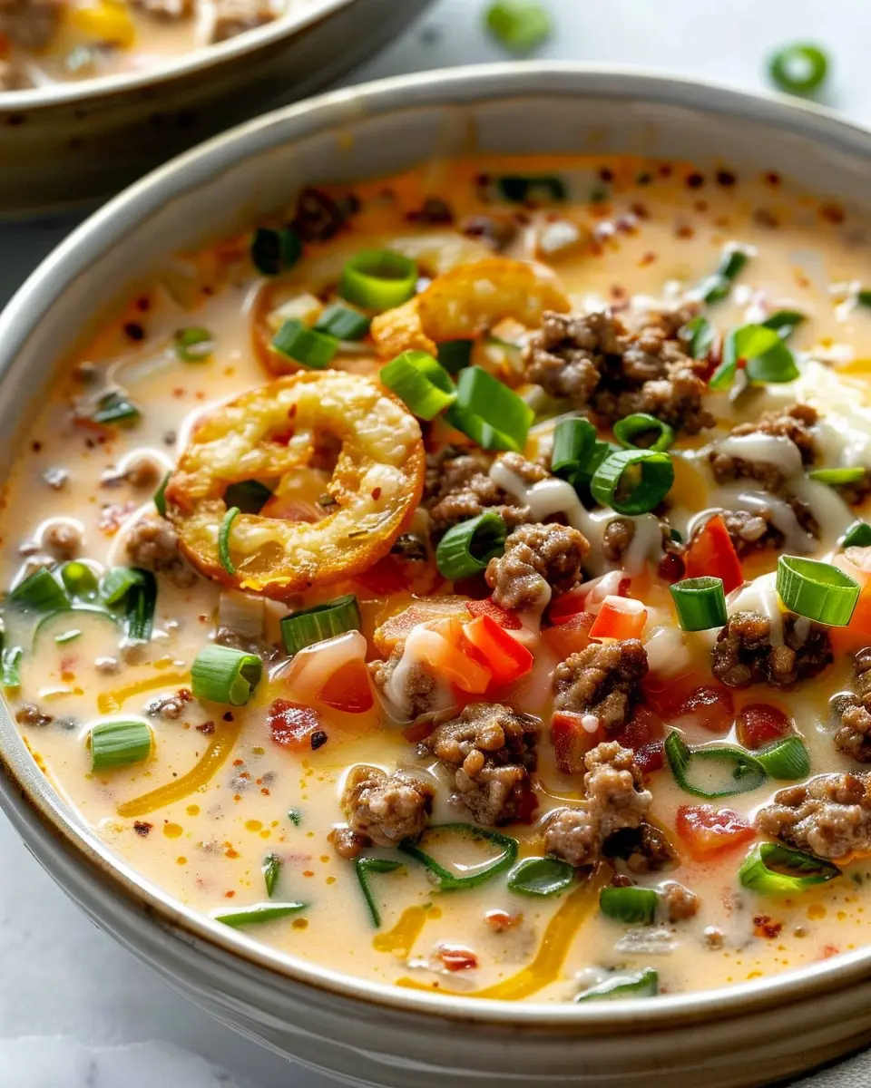 Easy Cheeseburger Soup: A Cozy and Indulgent Family Favorite