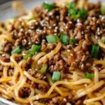 Mongolian Ground Beef Noodles