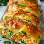 Cheesy Baked Vegetable Rolls