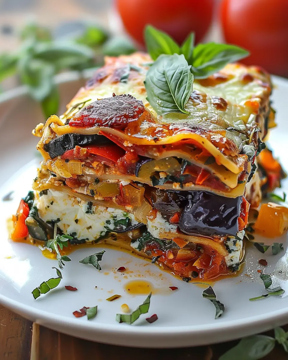 Layered Mediterranean Vegetable Lasagna: Easy &amp; Flavorful Delight