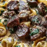 Cracked Garlic Steak Tortellini