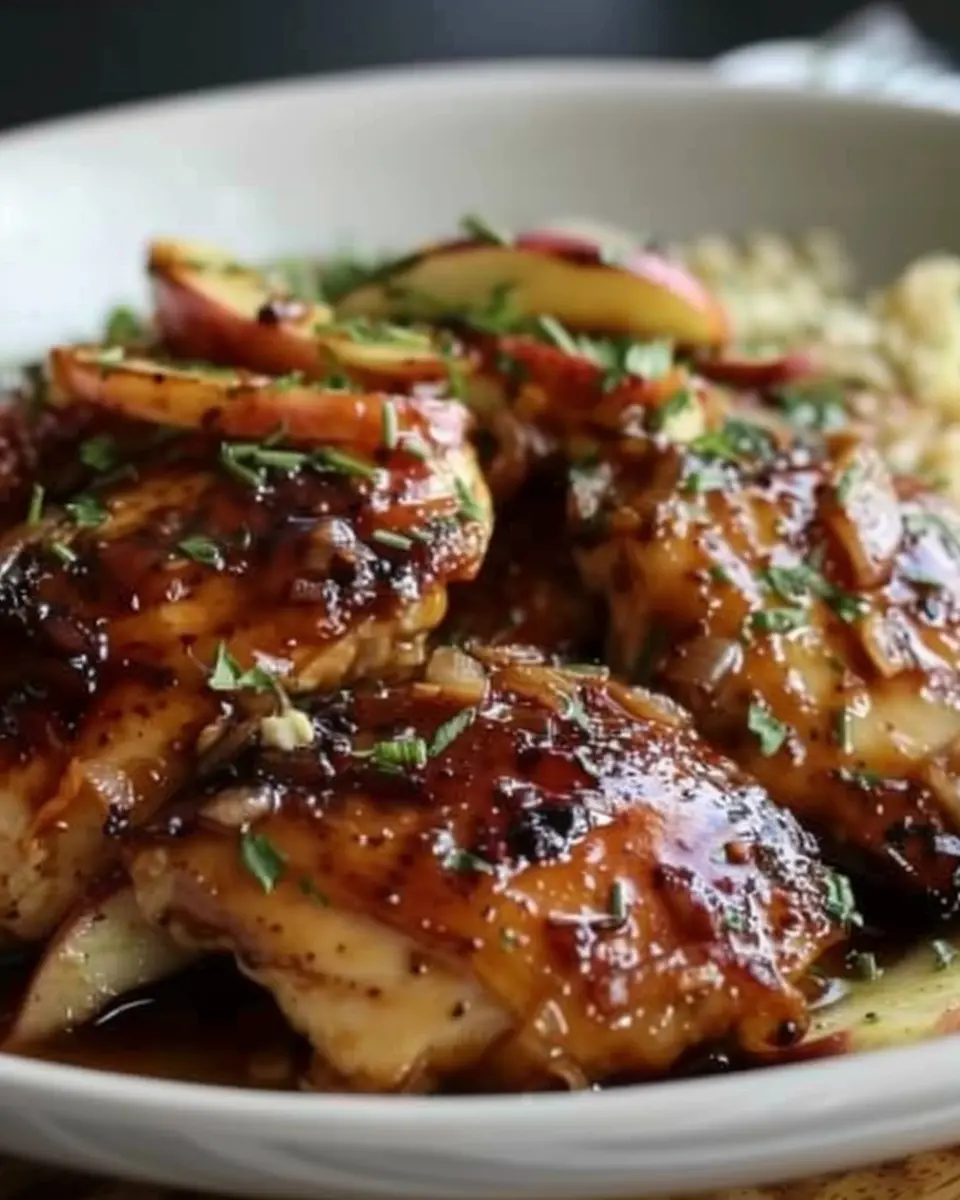 Sticky Apple Cider Chicken