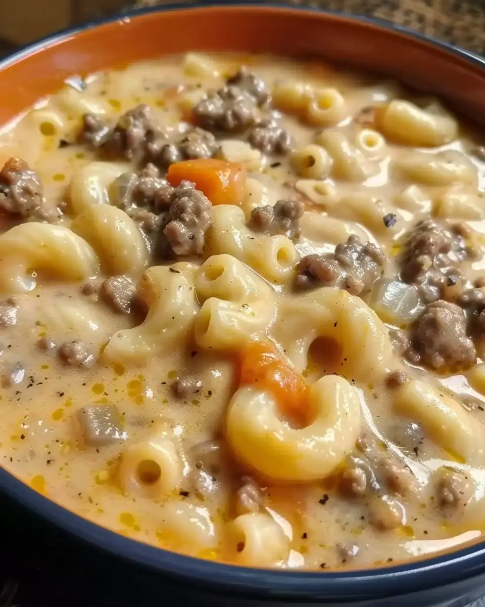 Cheeseburger Macaroni Soup: A Warm, Indulgent Comfort Bowl