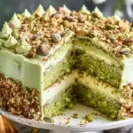 Pistachio Mascarpone Layer Cake