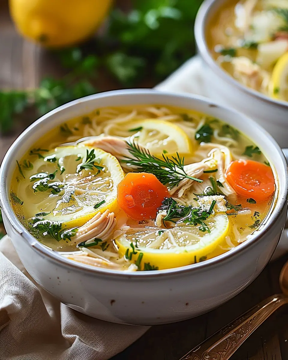 Greek Lemon Chicken Soup: Easy Comfort Food for Your Soul