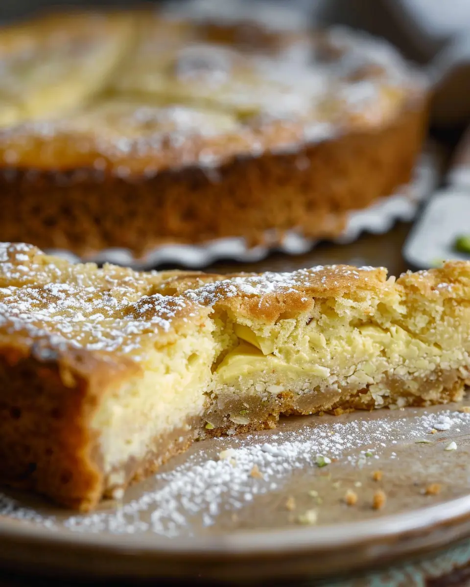 Pistachio Gooey Butter Cake
