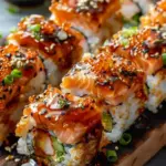 Spicy Salmon Sushi Bake