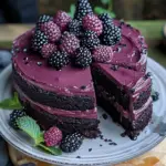 Blackberry Velvet Gothic Cake