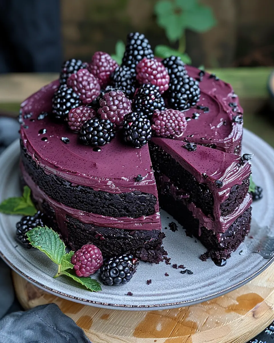 Blackberry Velvet Gothic Cake: A Decadent Delight to Savor
