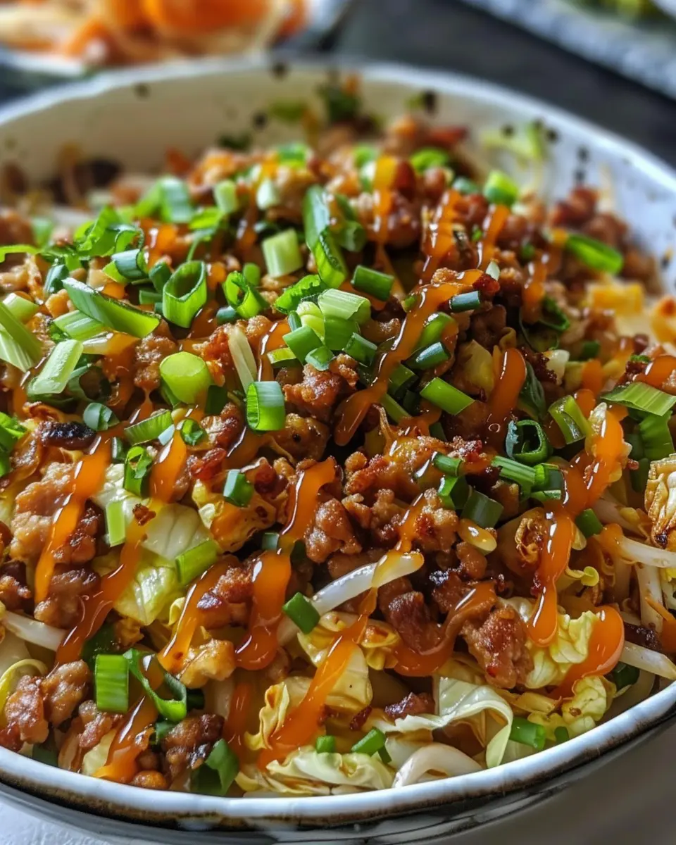 Egg Roll in a Bowl: Easy, Delicious Turkey Bacon Delight