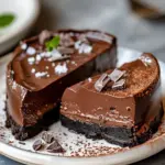 Salted Dark Chocolate Keto Cheesecake