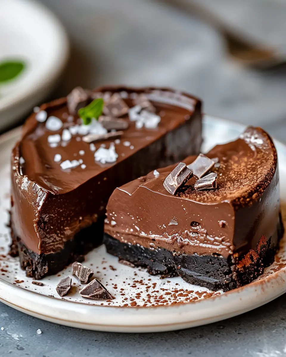 Salted Dark Chocolate Keto Cheesecake: Easy and Indulgent Delight