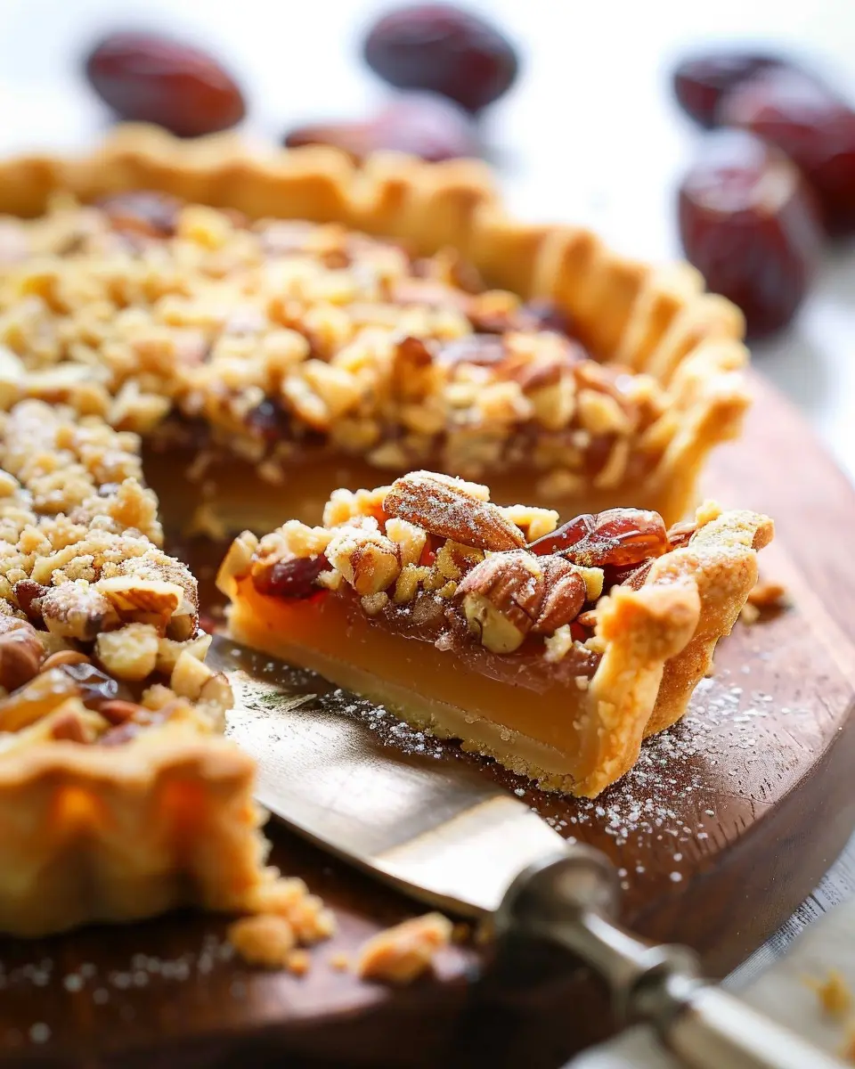Almond Medjool Date Tart: Indulgent Delight for Your Sweet Tooth
