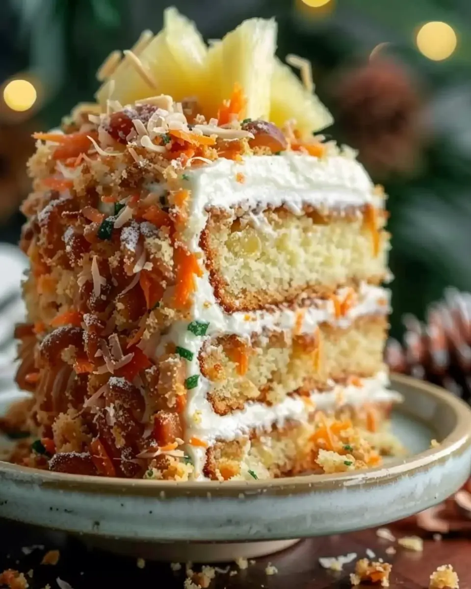 Christmas Hawaiian Carrot Pineapple Cake: A Delightful Holiday Treat