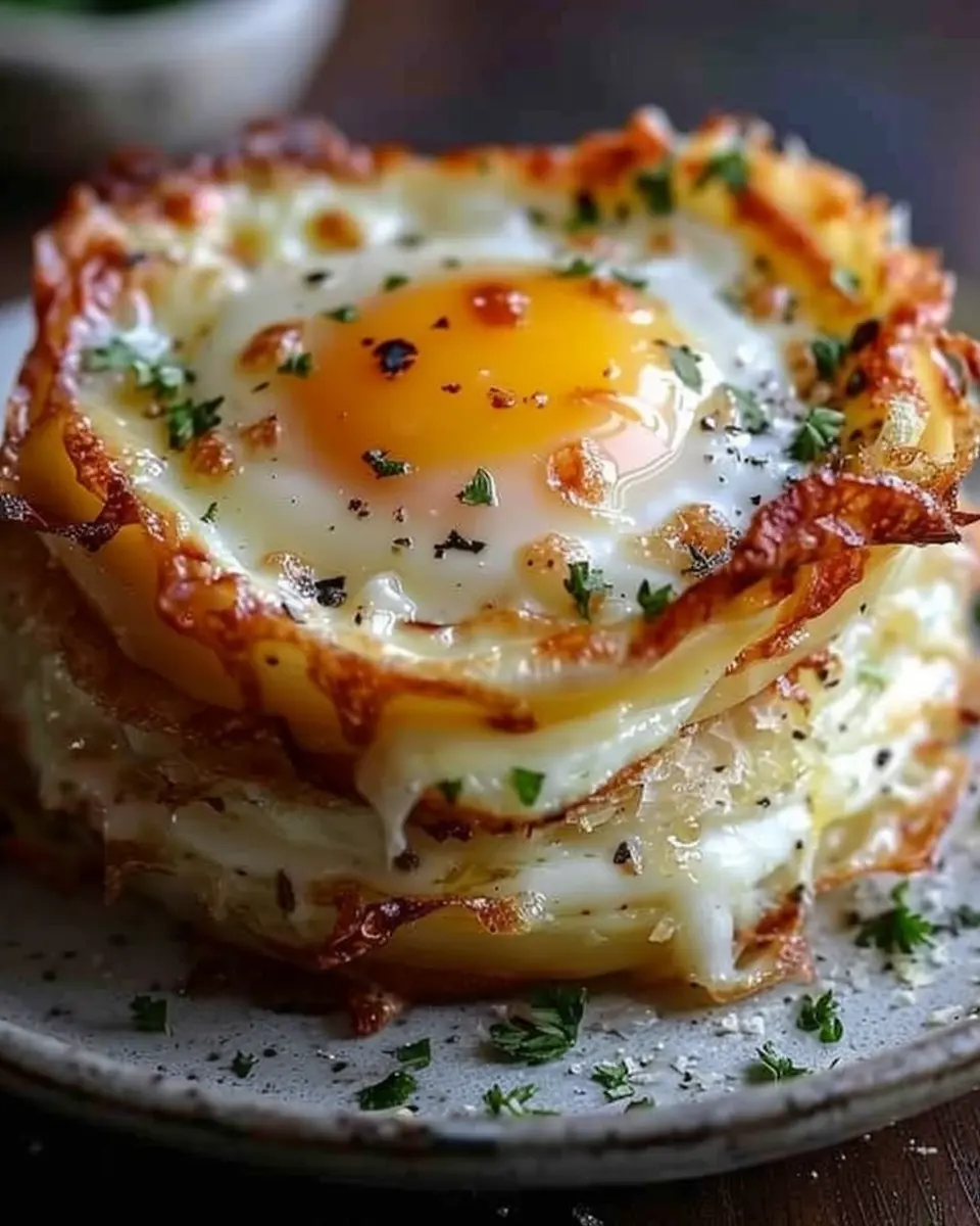 Baked Eggs Napoleon: Easy and Indulgent Recipe with Turkey Bacon