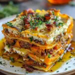 Layered Sweet Potato Butternut Squash Carrot Lasagna