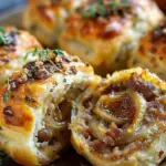 Savory French Onion Sausage Rolls
