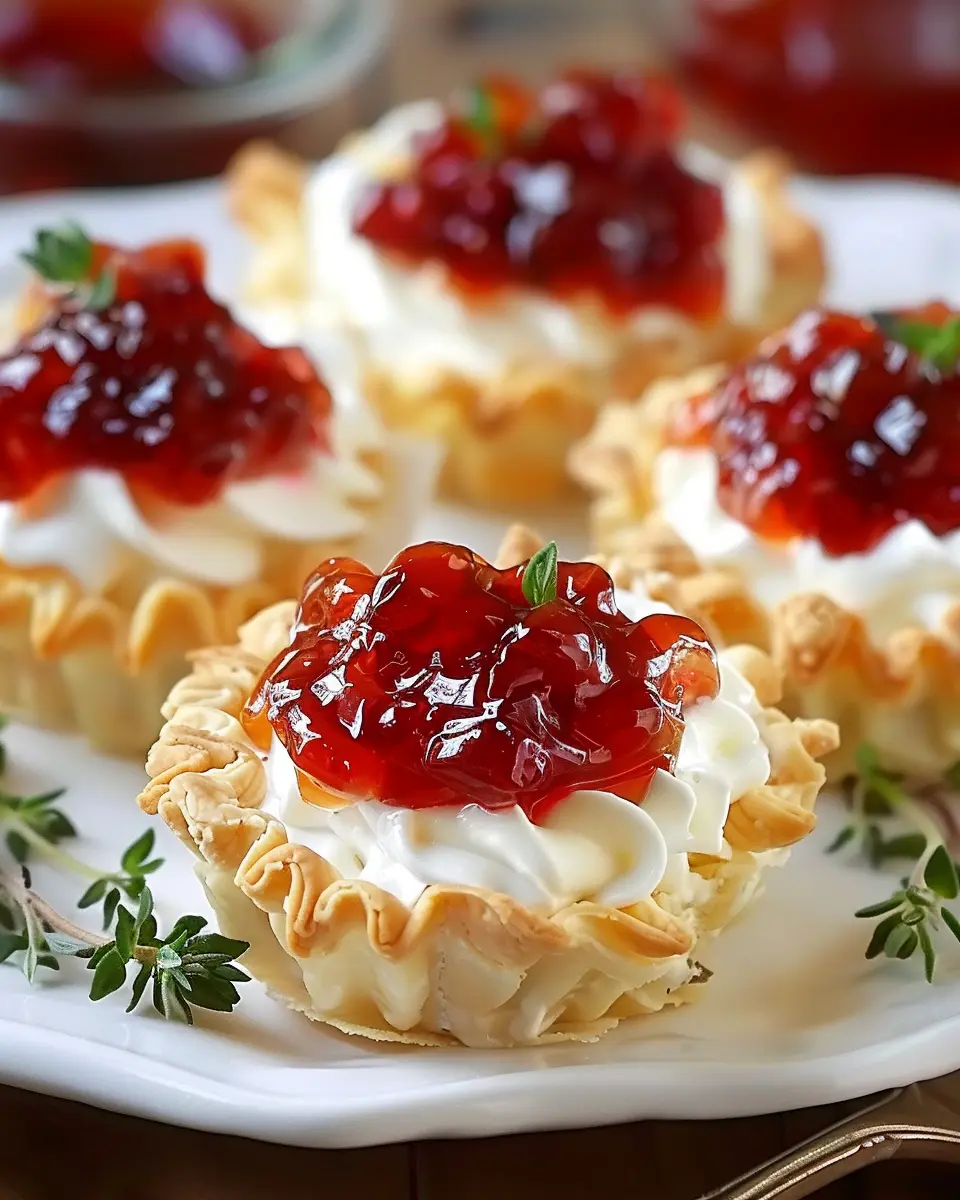 Quick Pepper Jelly Cream Cheese Appetizer with Savory Turkey Bacon