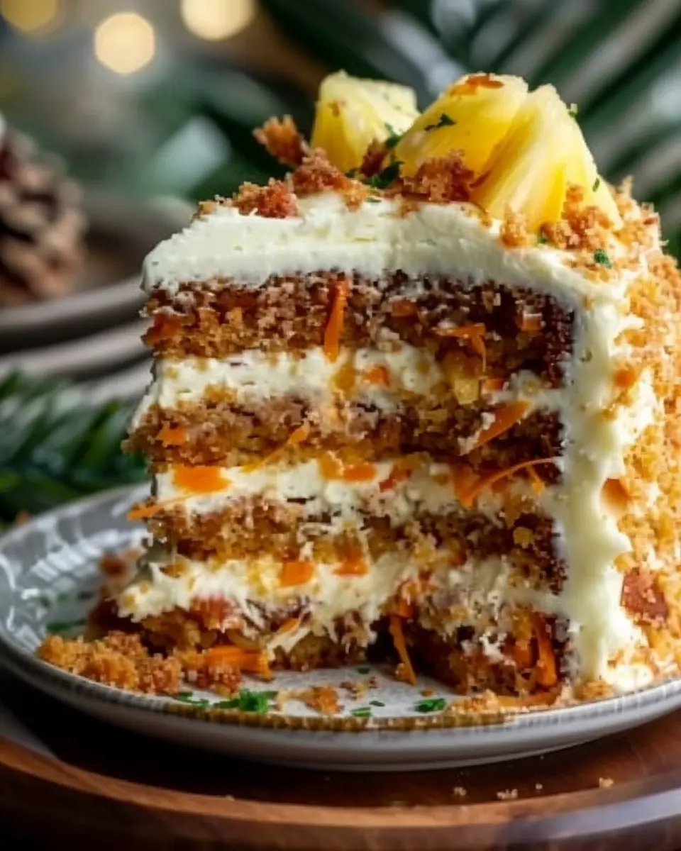 Christmas Hawaiian Carrot Pineapple Cake: A Delightfully Moist Treat