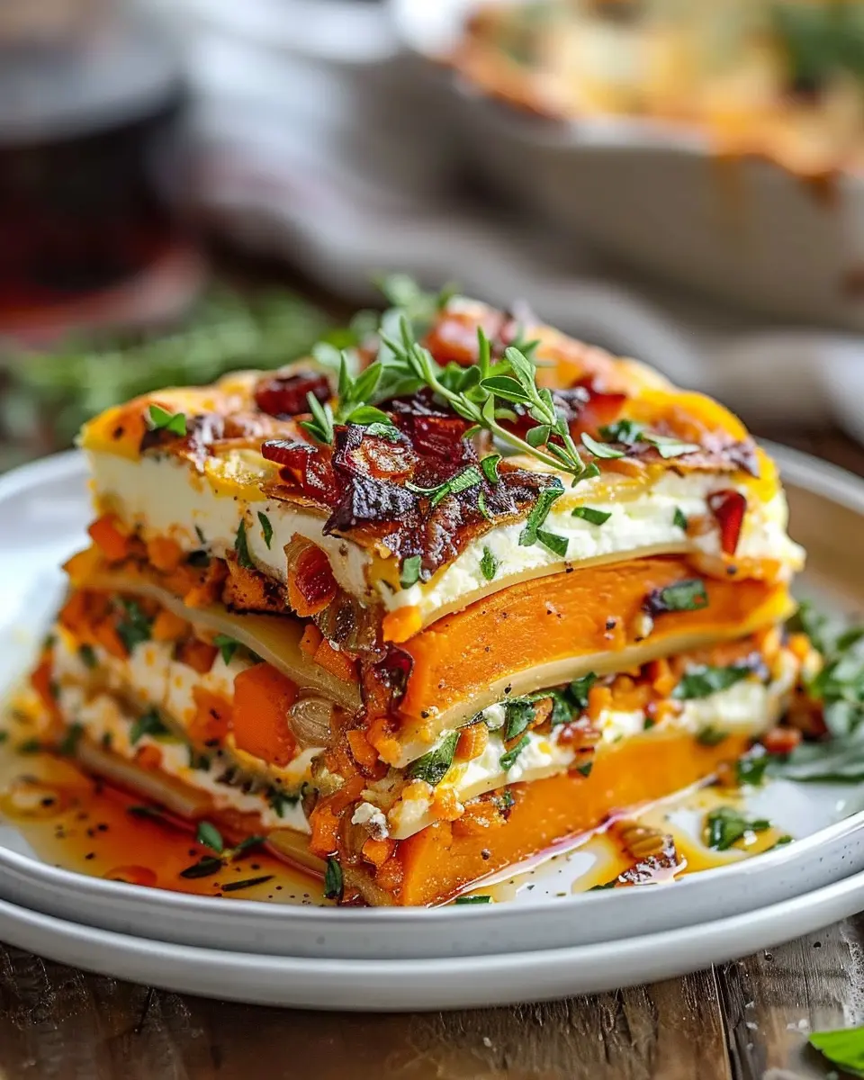 Layered Sweet Potato Butternut Squash Carrot Lasagna Recipe: A Healthy Twist on Comfort Food