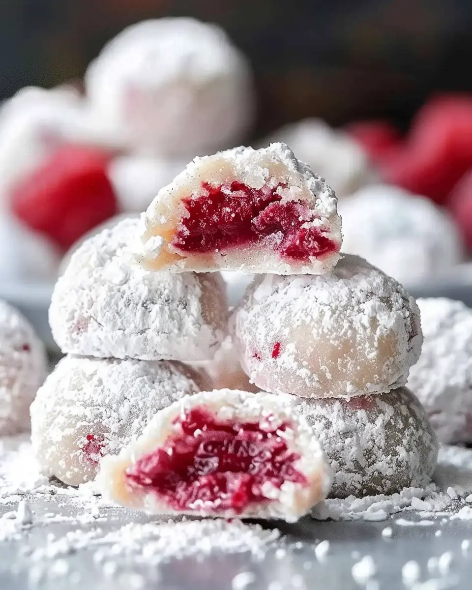 Raspberry Almond Snowball Cookies: The Best Indulgent Treats
