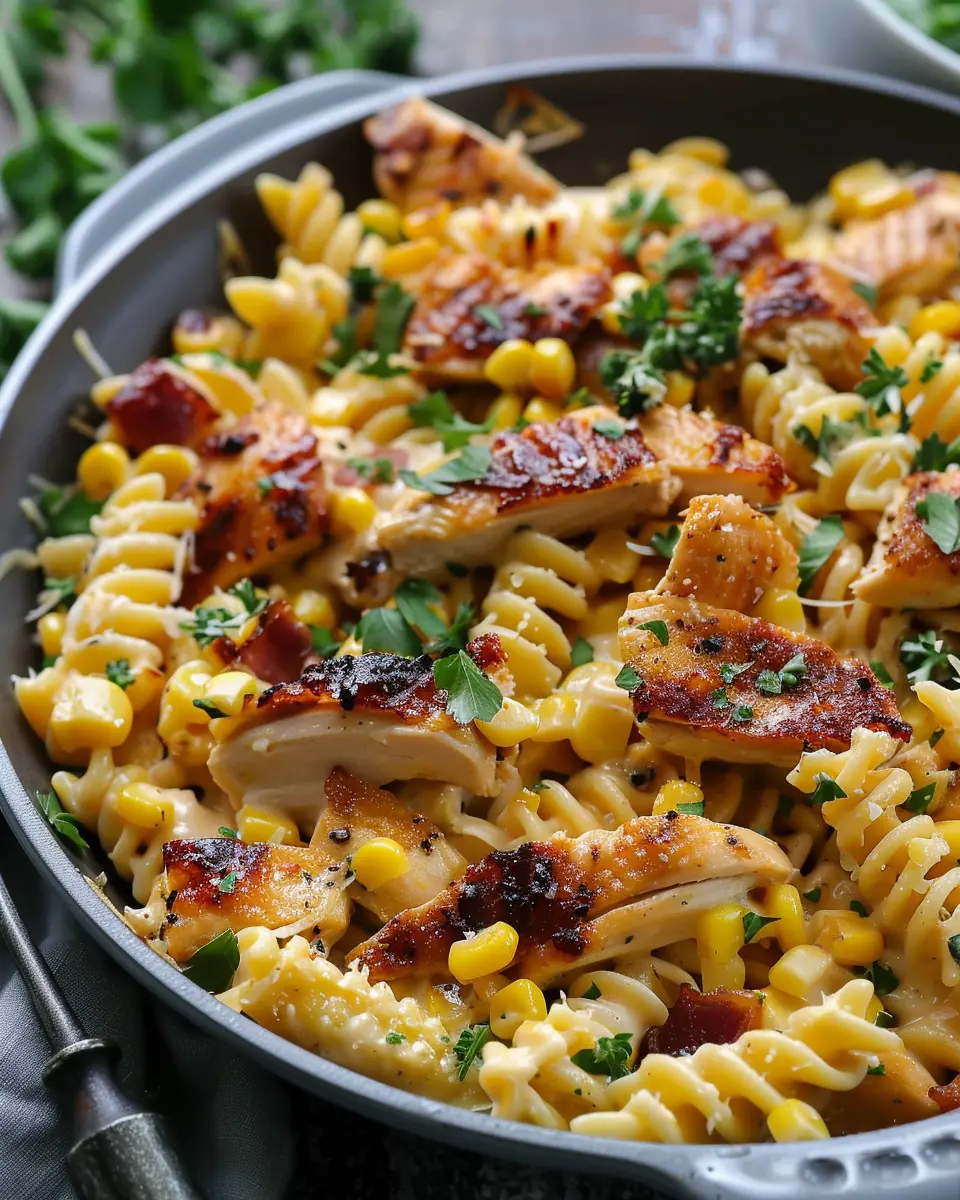 Creamy Chicken and Corn Pasta: Indulgent Comfort Food for All