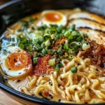 Creamy Garlic Chicken Ramen