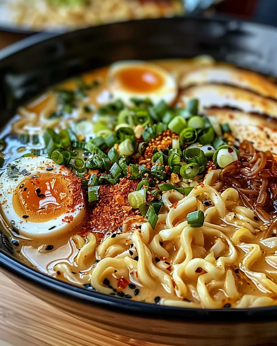 Creamy Garlic Chicken Ramen: A Cozy, Indulgent Dish at Home