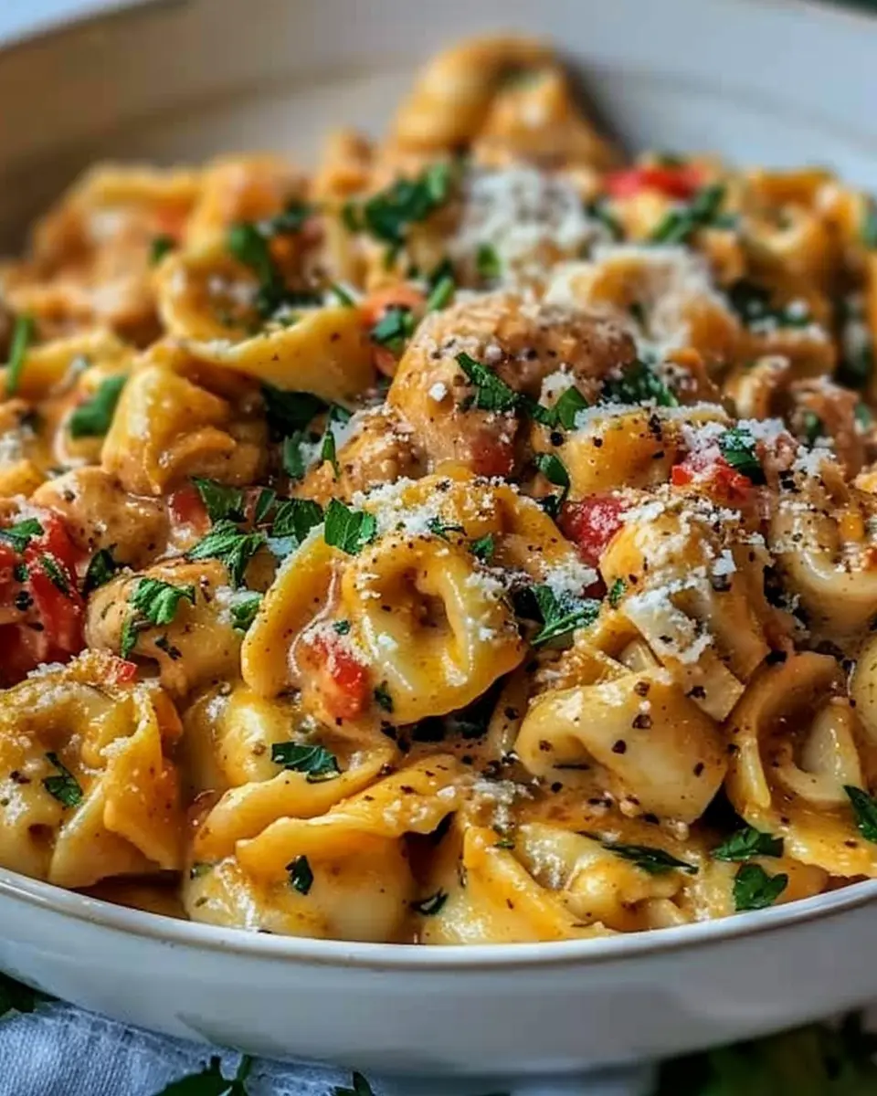 Cowboy Butter Garlic Chicken Tortellini