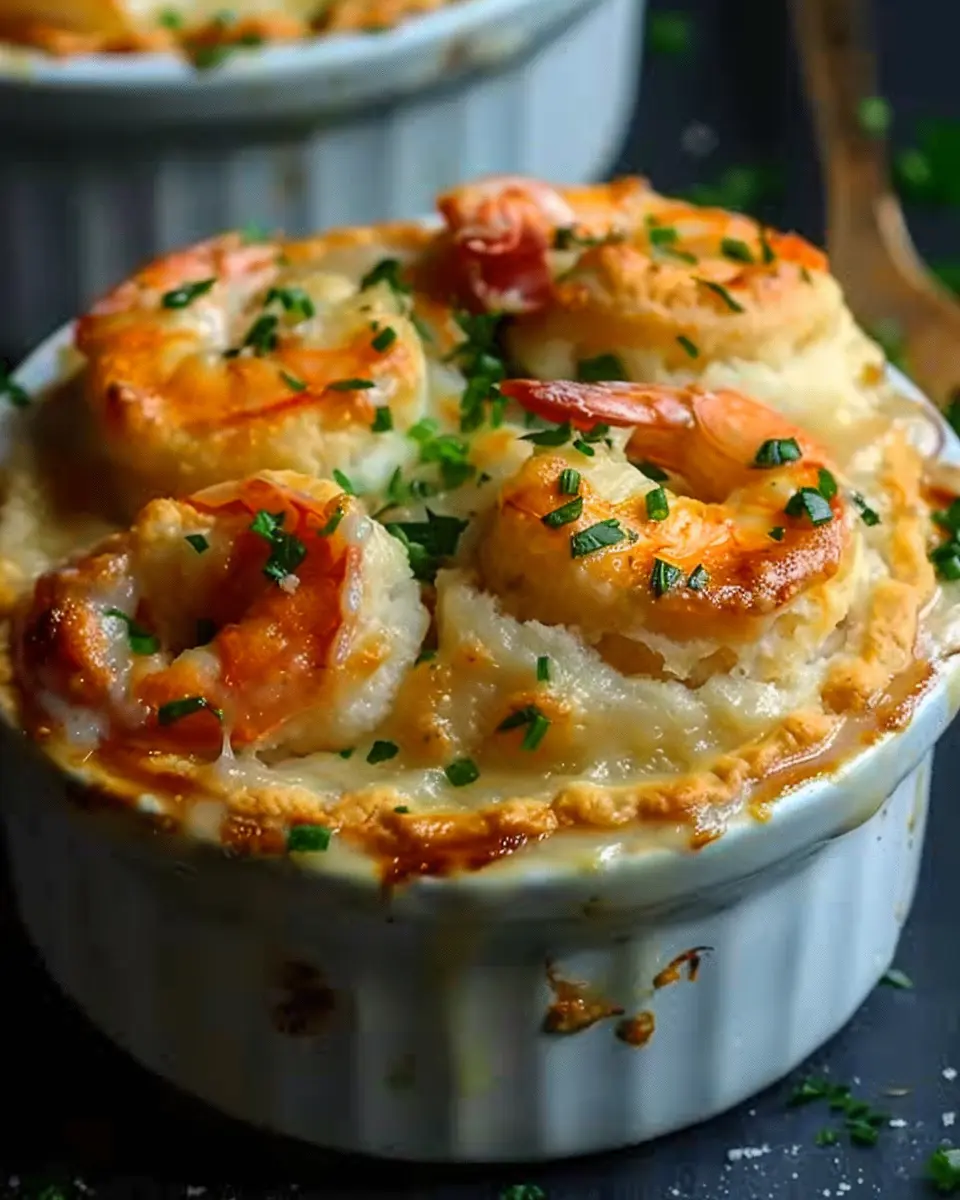 Shrimp Lobster Pot Pie: The Best Cheddar Bay Biscuit Comfort Food