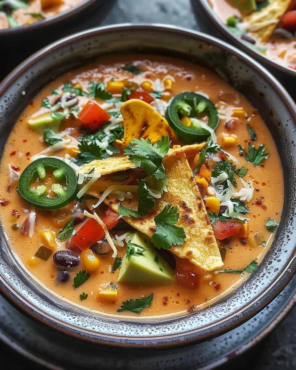 Creamy Vegetarian Tortilla Soup: A Cozy Bowl of Comfort