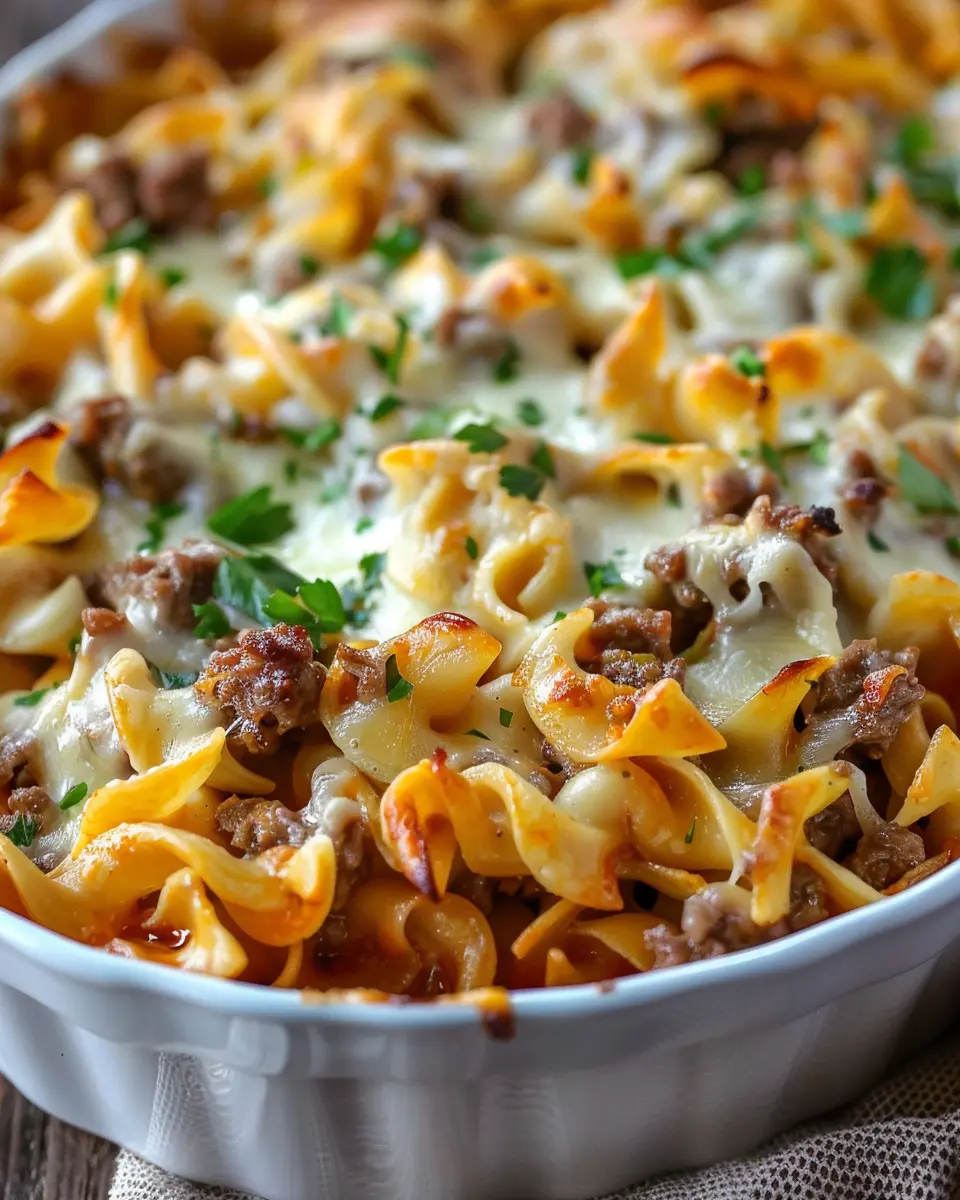 Sour Cream Beef Noodle Casserole: Easy Comfort Food Delight