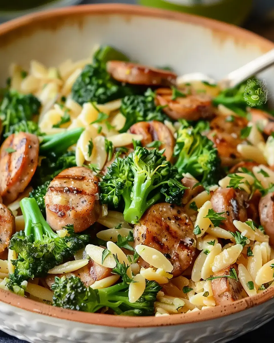 Chicken Sausage and Broccoli Orzo: A Simple and Joyful Meal