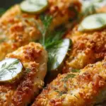 Crispy Dill Pickle Parmesan Chicken