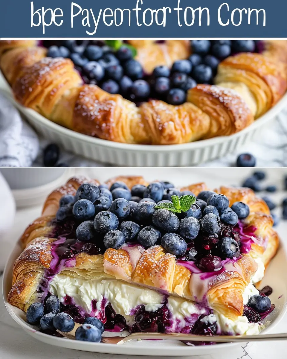 Blueberry Cream Cheese Croissant Casserole: The Best Weekend Treat