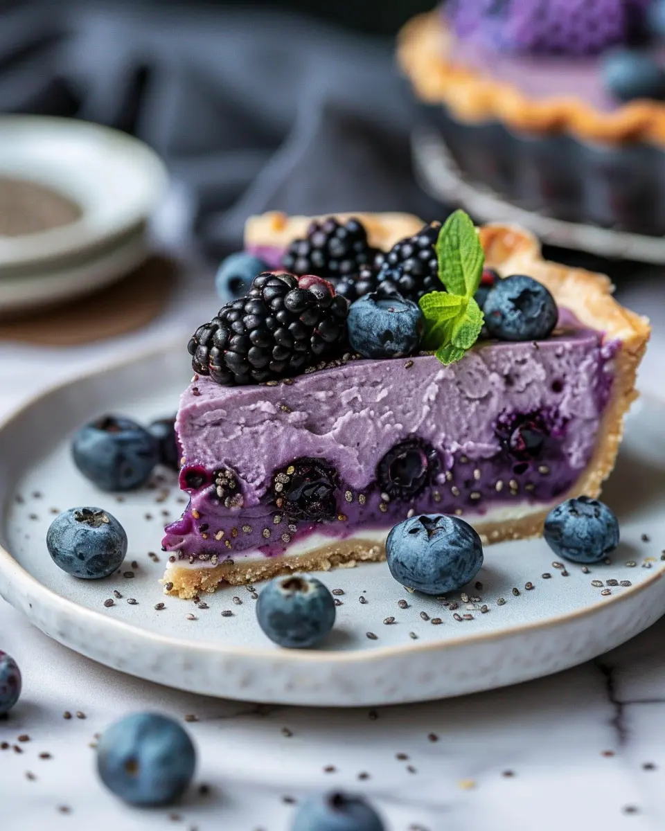 No-Bake Blueberry Chia Seed Pie: The Easy, Healthy Delight