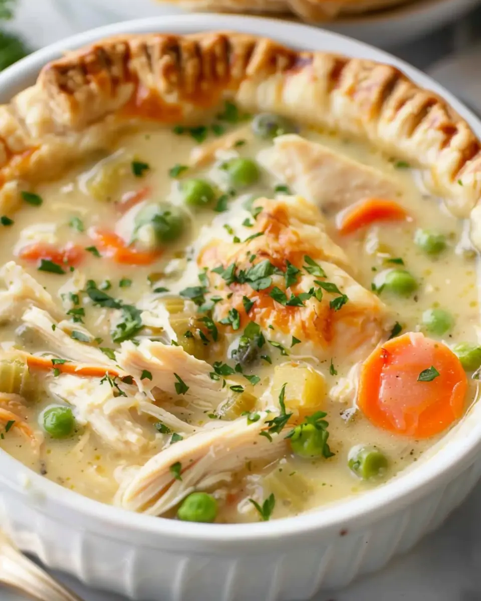 Chicken Pot Pie Soup: Easy Comfort Food with Turkey Bacon
