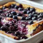Easy Blueberry Cheesecake Dump Cake
