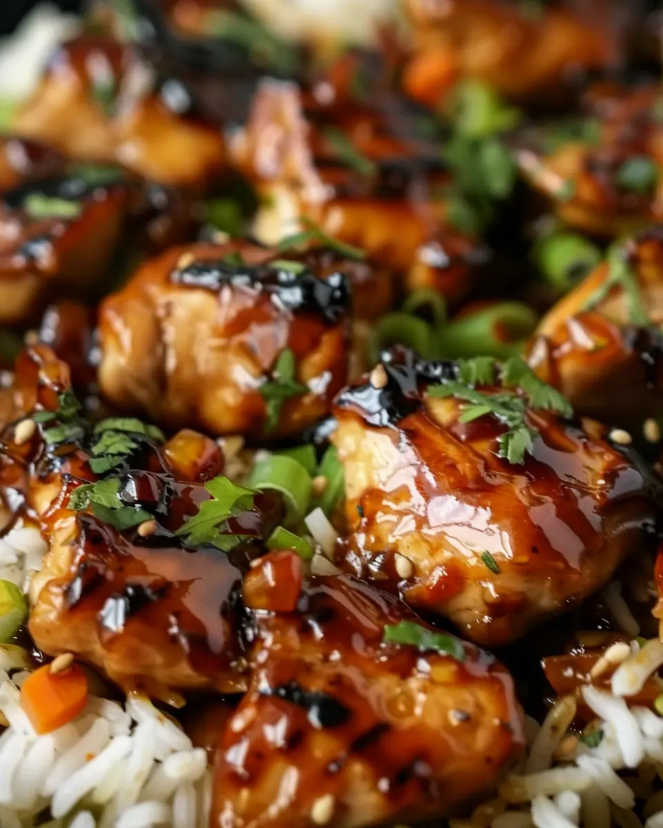 one-pan bold honey bbq chicken rice