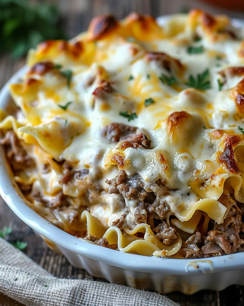 Sour Cream Beef Noodle Casserole: Easy Comfort Food Delight
