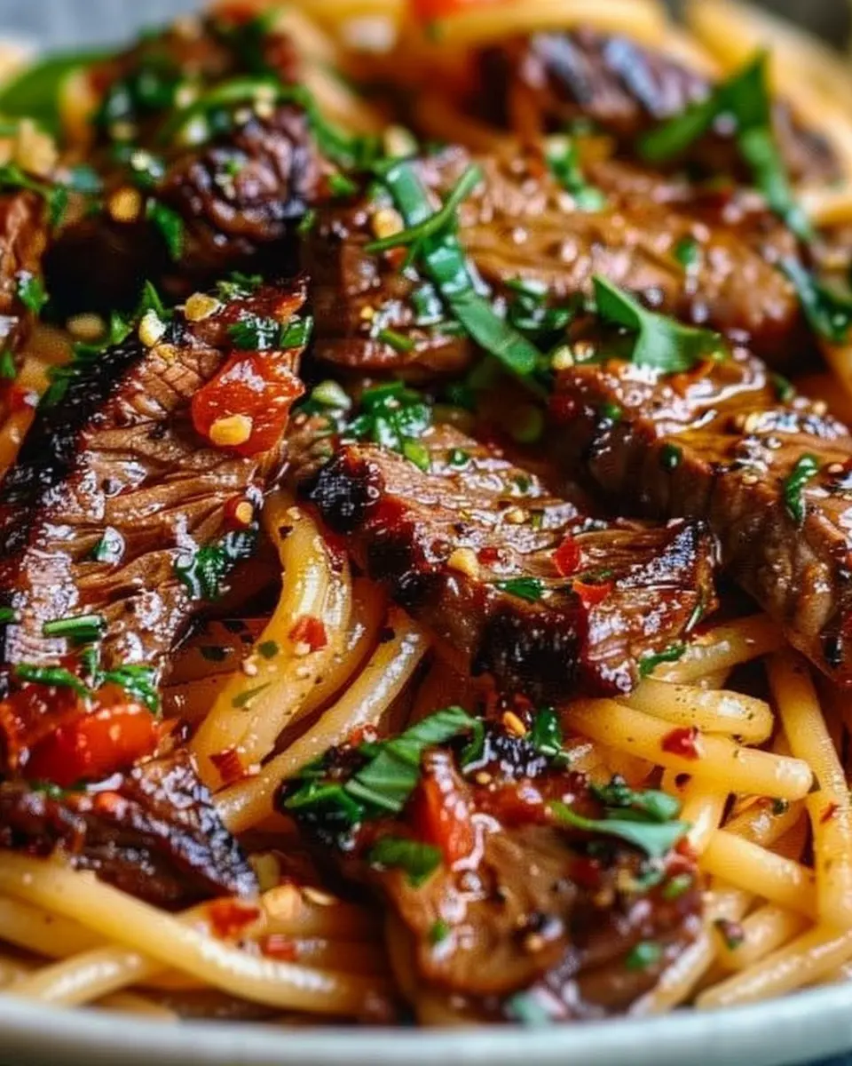 Spicy Garlic Steak Pasta: Indulgent Dinner for Fast Food Weary