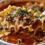 Mouthwatering One Pot Lasagna Soup