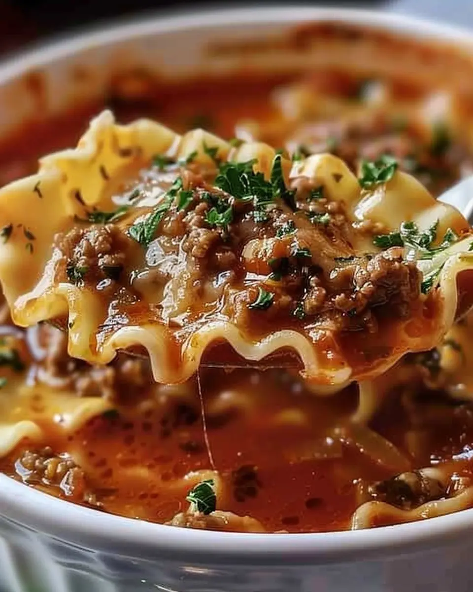 Mouthwatering One Pot Lasagna Soup: A Cozy Indulgent Delight
