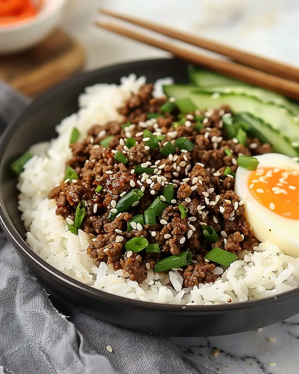 Korean Ground Beef Bowl: An Easy, Flavorful Dinner Delight
