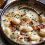 Bacon Cheddar Gnocchi Soup