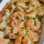 Shrimp Scampi Pasta Bake
