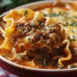 Mouthwatering One Pot Lasagna Soup